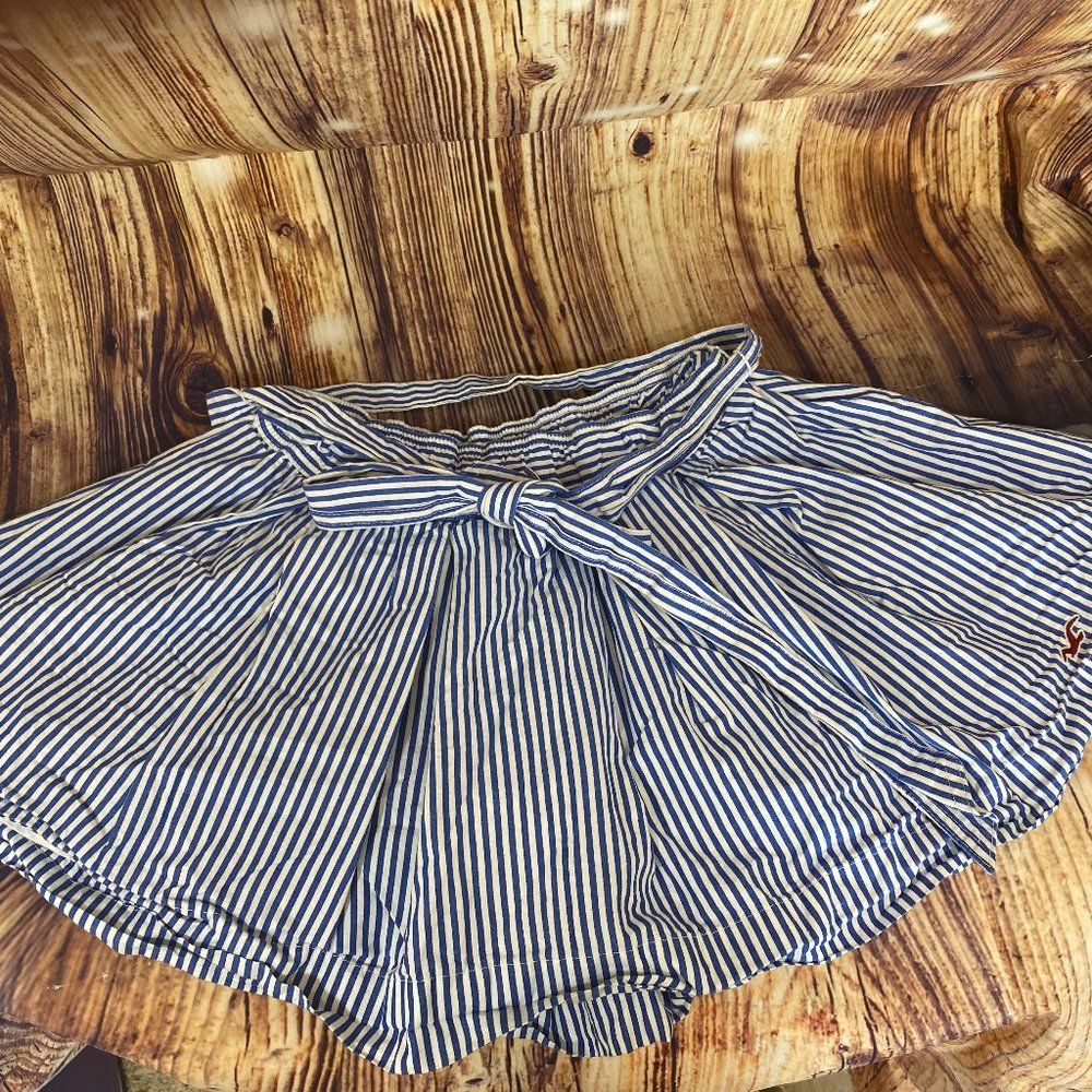 Hollister Blue and White Stripped Skirt